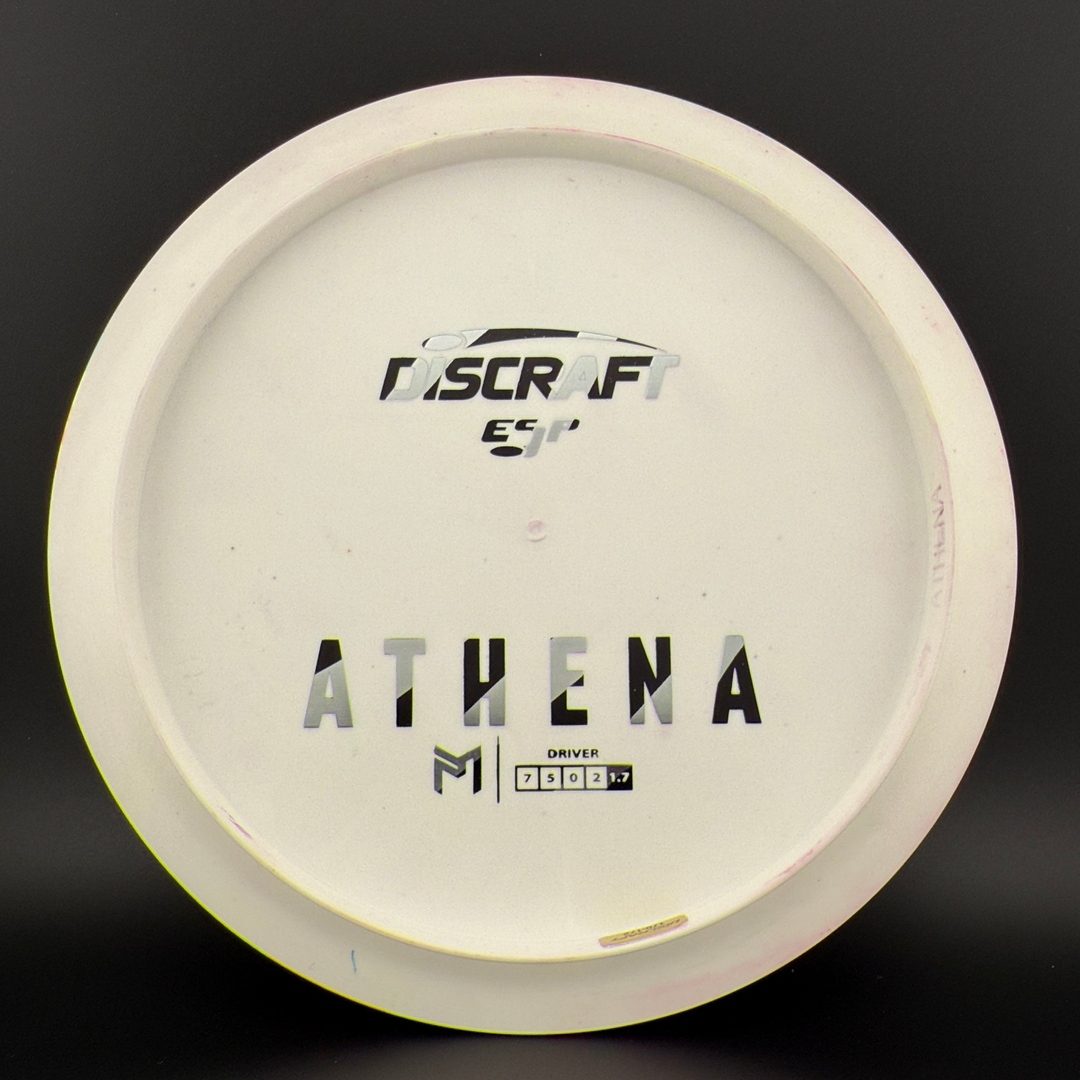 White ESP Athena - Greazy Dyed - Bottom Stamp