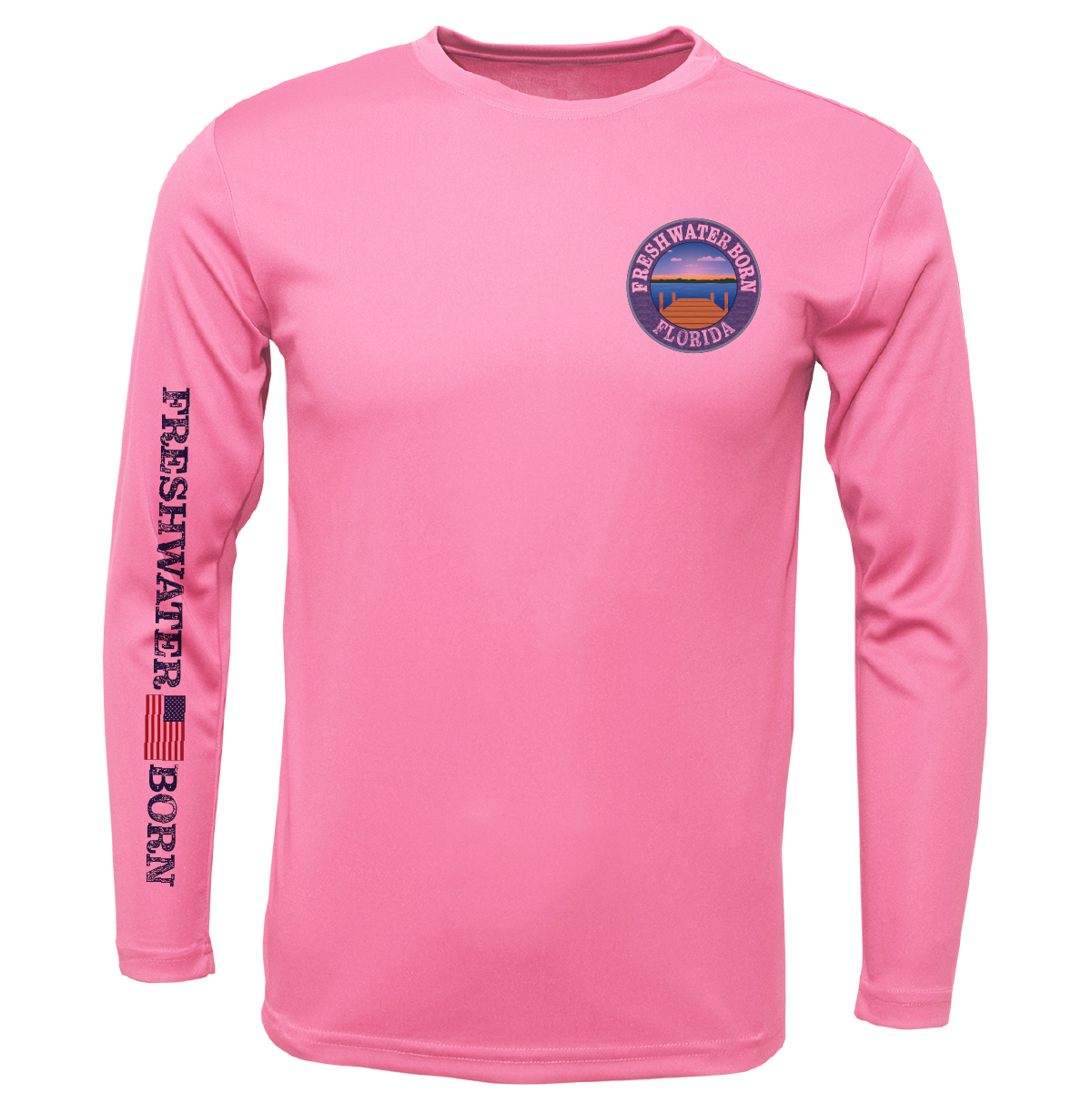 Florida Freshwater Born Kraken Girl's Long Sleeve UPF 50+ Dry-Fit Shirt