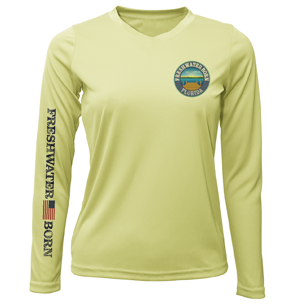 Florida Freshwater Born Peacock Bass Women's Long Sleeve UPF 50+ Dry-Fit Shirt