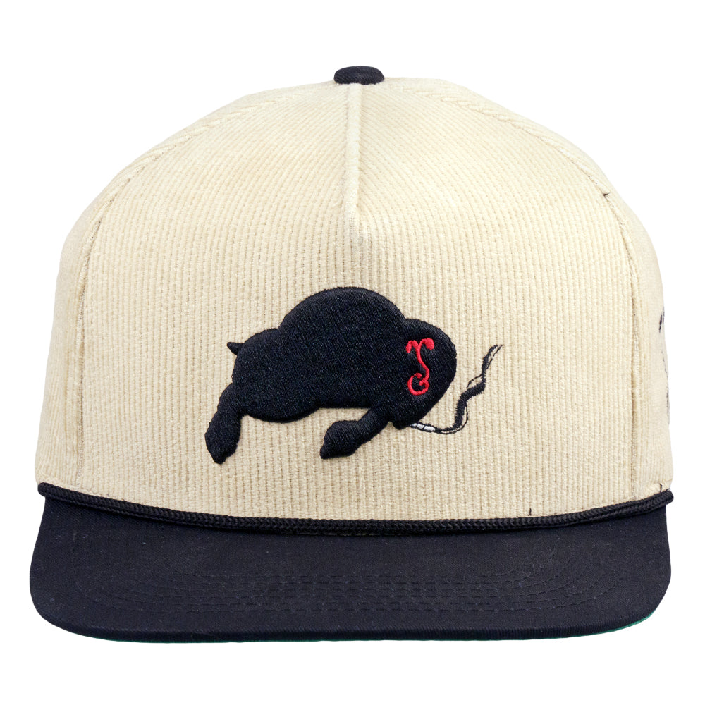 Colorado Puffs Tan Corduroy Snapback Hat