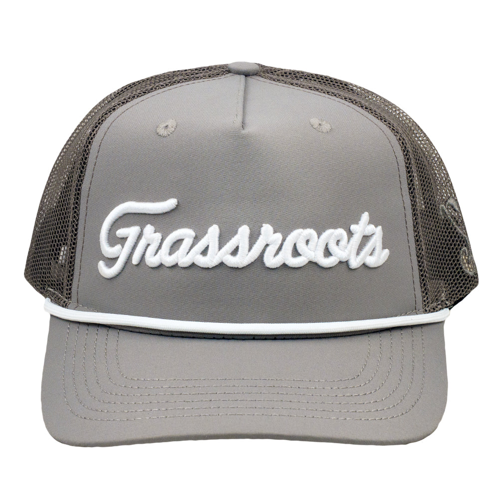Golfroots Script Gray Mesh 501 Snapback Hat