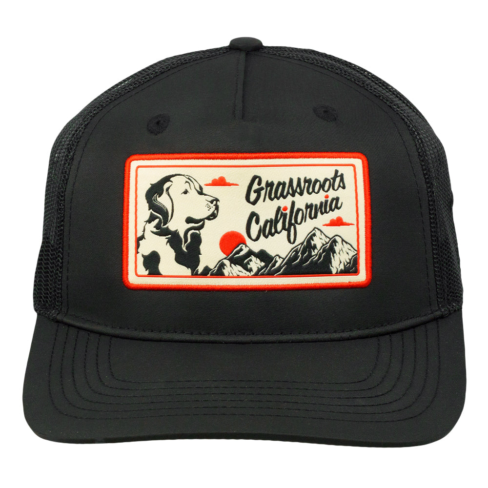 Grasswoofs Retriever Black Mesh 501 Snapback Hat