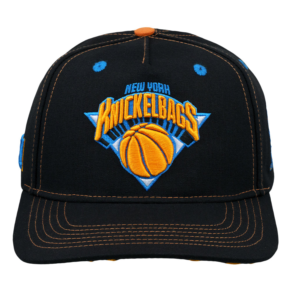 New York Knickelbags Black 501 Snapback Hat