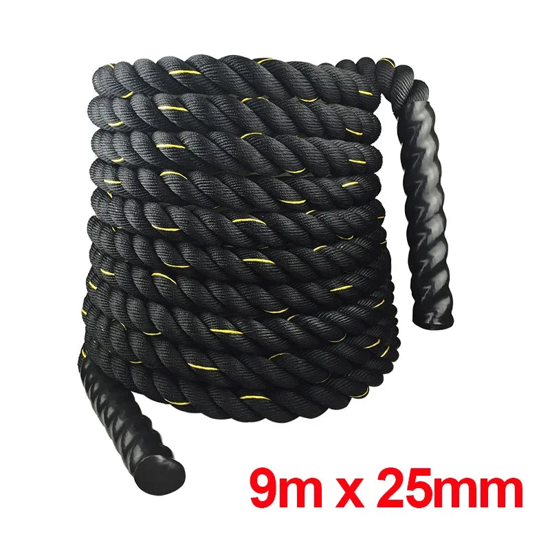 Battle Ropes for Gym & Home Heavy CrossFit Strength Training
