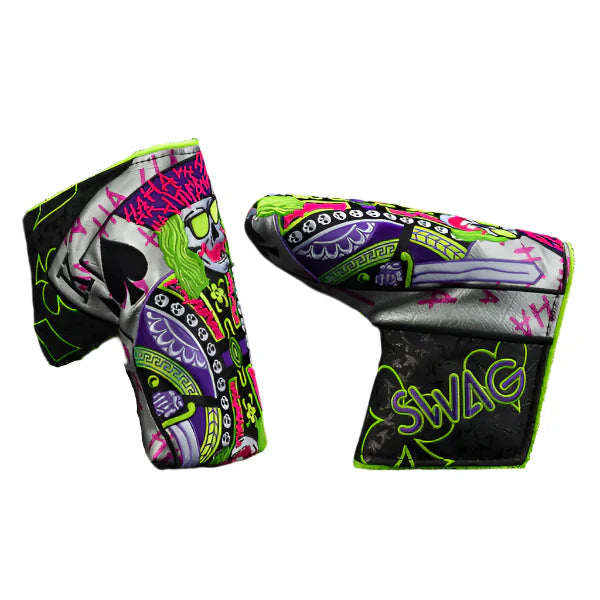 Swag Golf - Defaced Skeleton King Blade Putter Headcover *opened, no bag*