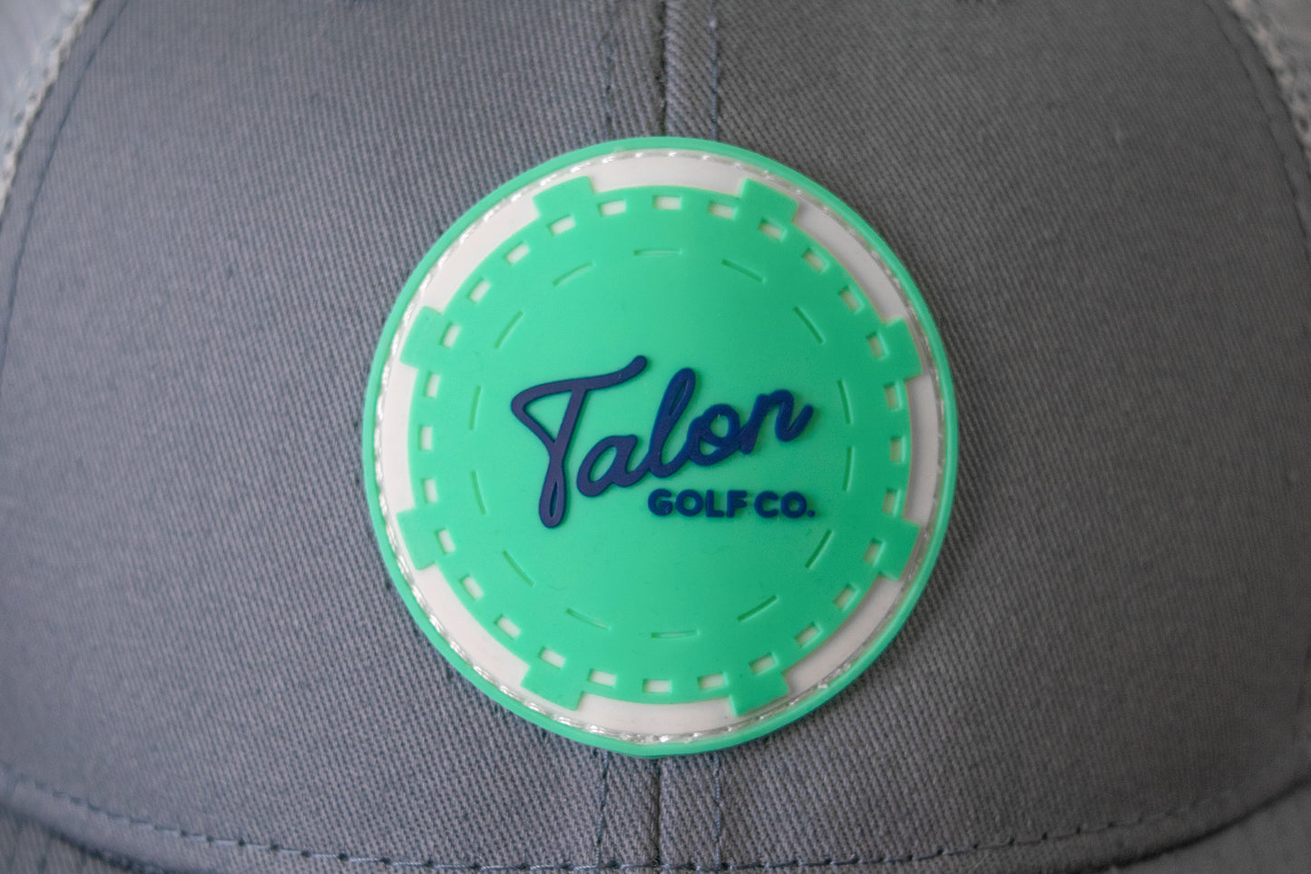 Mint Poker Chip Trucker Hat