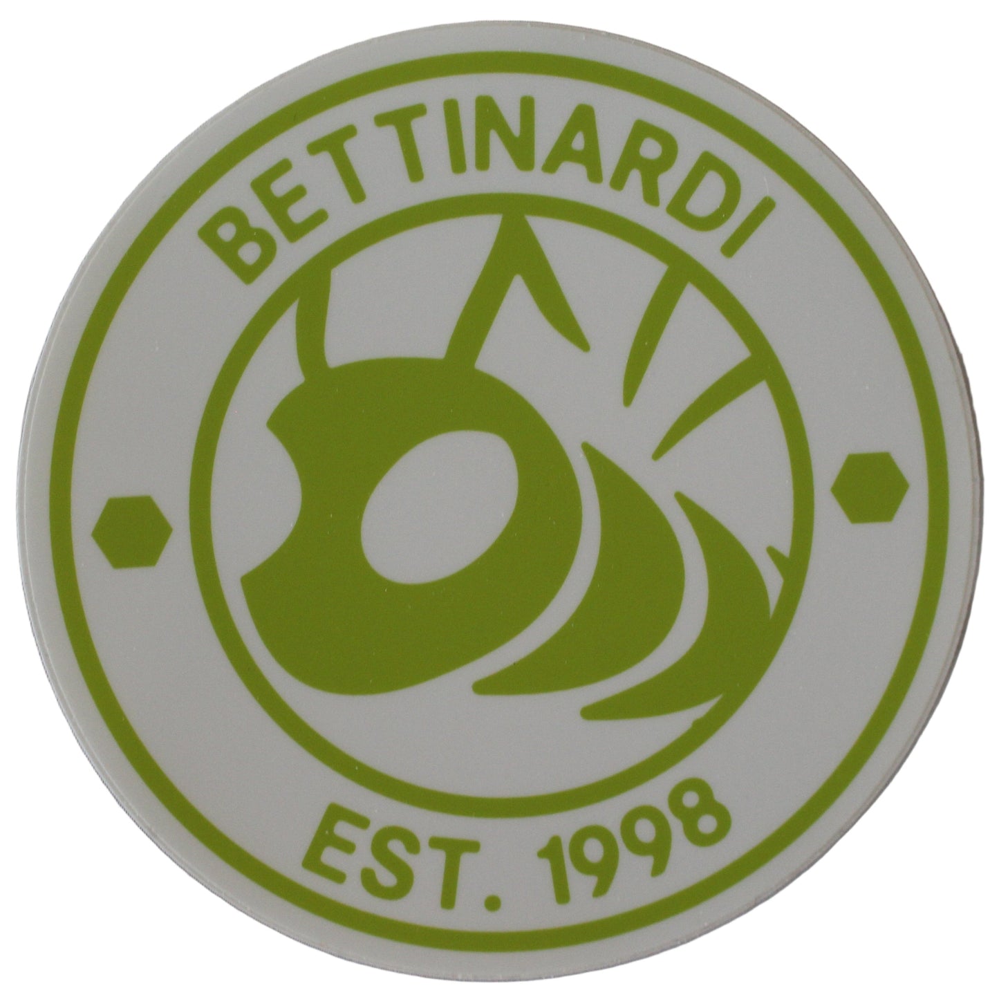 Bettinardi - Bee Circle Sticker White/Green 5.0" Diemeter