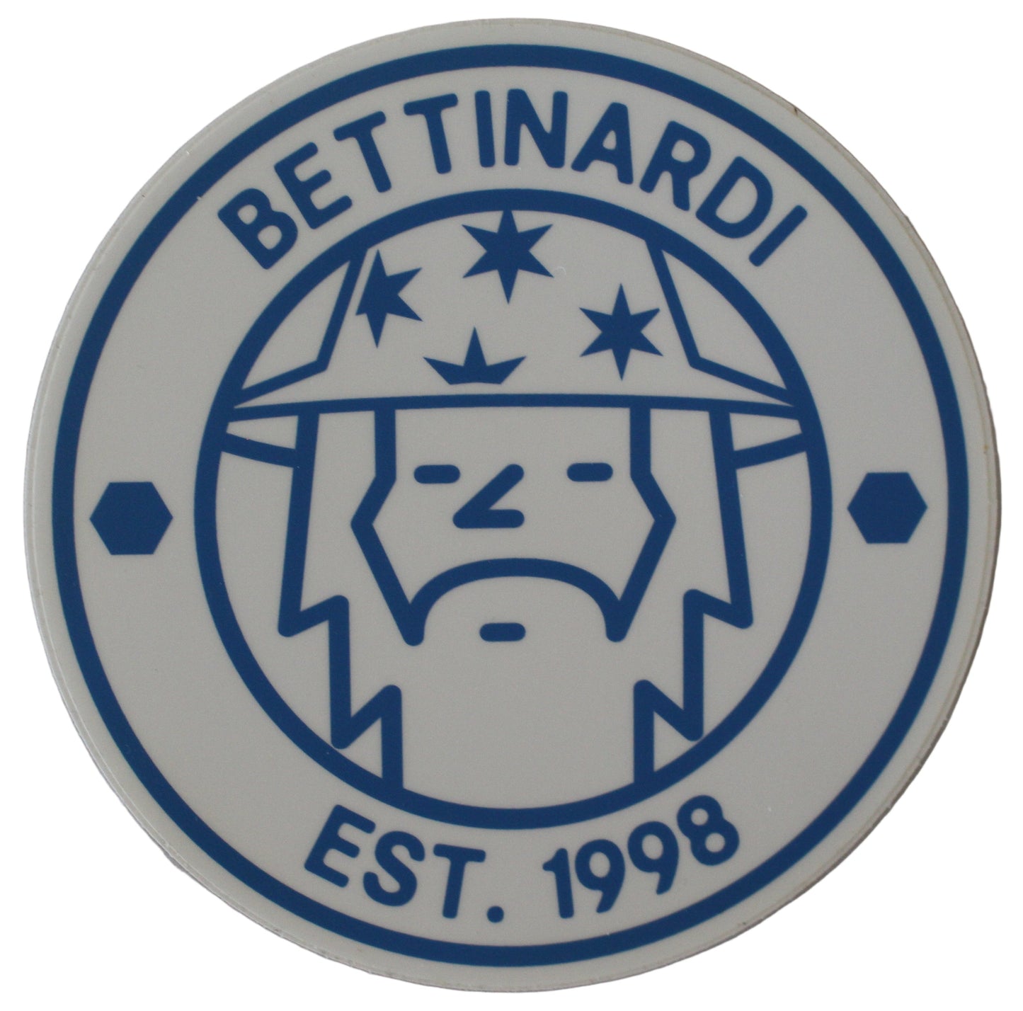 Bettinardi - Wizard Circle Sticker White/Blue 5.0" Diameter
