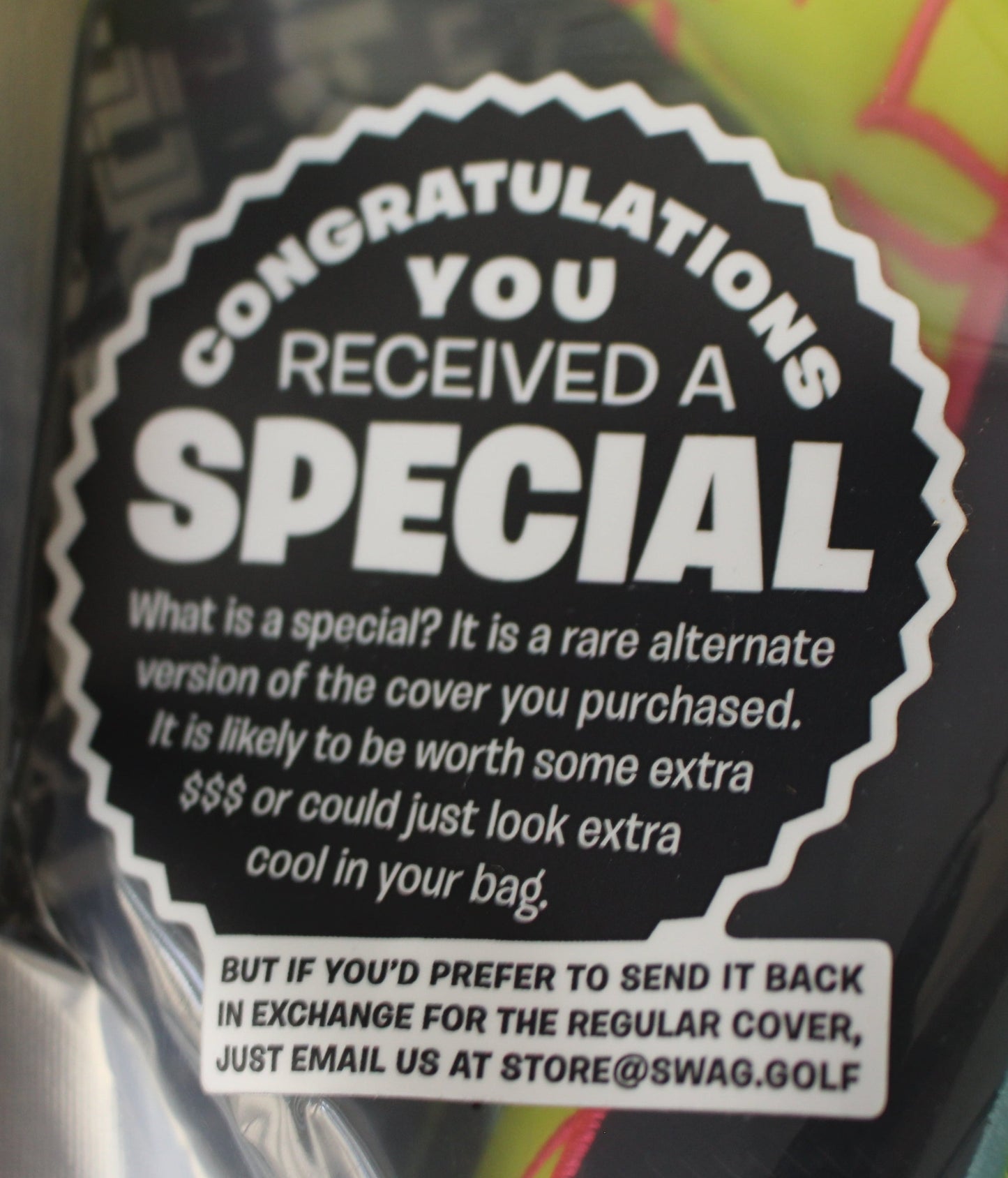 Swag Golf Special Alternate Color Royal Highness Pineapple Express King Blade Putter Headcover