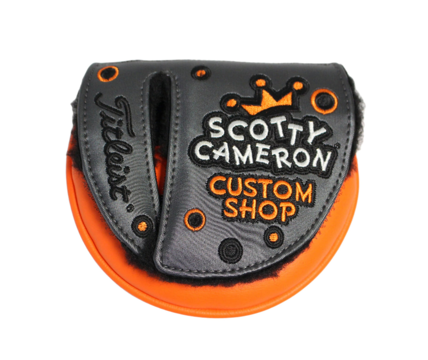 Scotty Cameron Custom Shop 2019 Jackpot Johnny Charcoal & Orange Mid-Round Mallet Putter Headcover