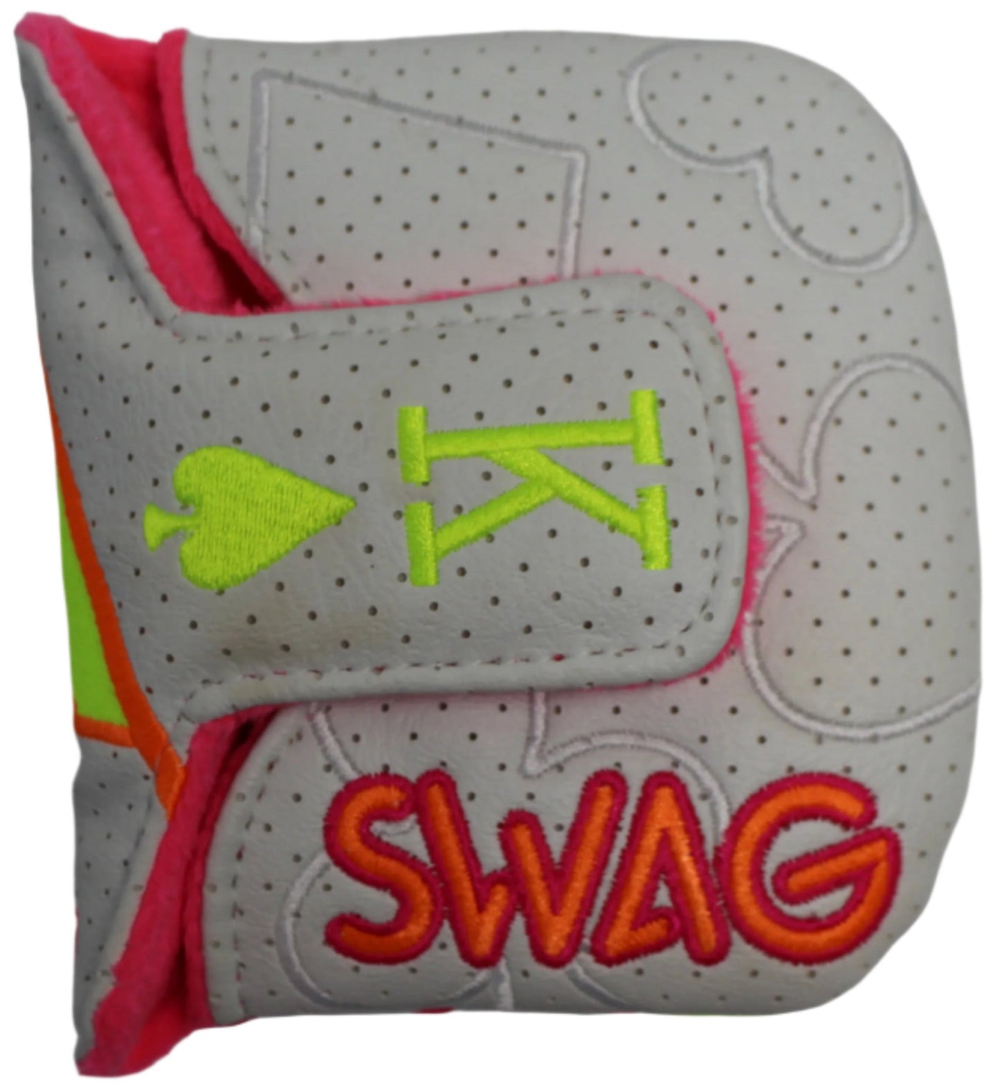 Swag Golf - Orange & Bolt King Mallet Putter Headcover *opened, no bag*