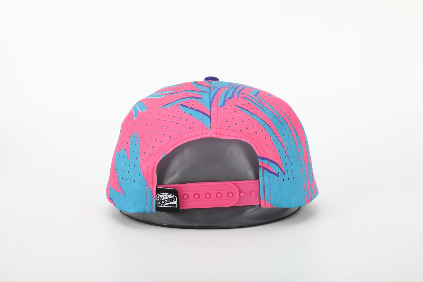 C1D Perforated Rope Snapback - Pink Floral