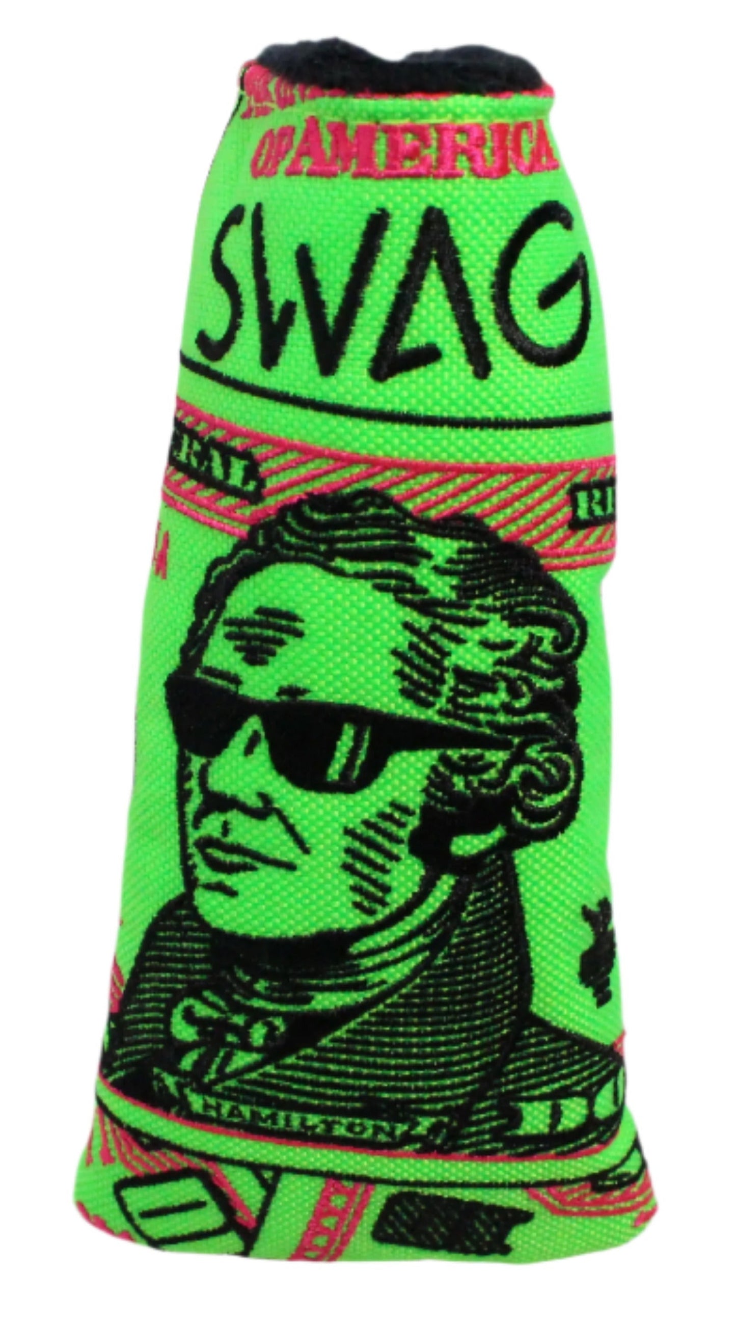 Swag Golf - Almighty Dollar 5.0 Alexander Hamilton Blade Putter Headcover *opened, no bag*