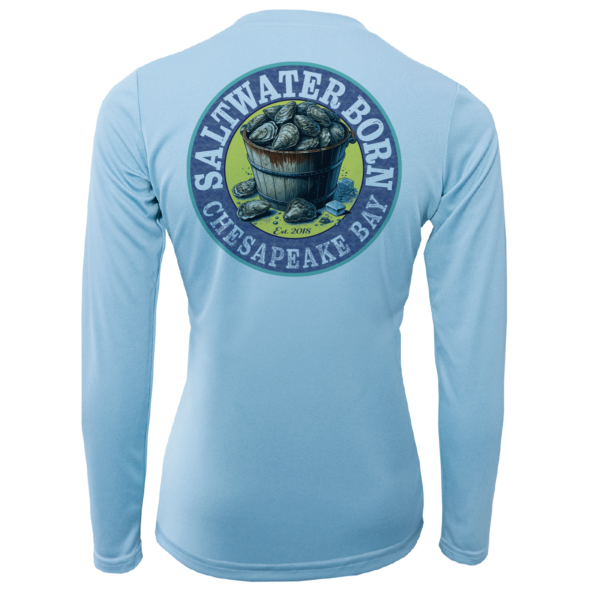 Chesapeake Bay "Saltwater Heals Everything" Women's Long Sleeve UPF 50+ Dry-Fit Shirt