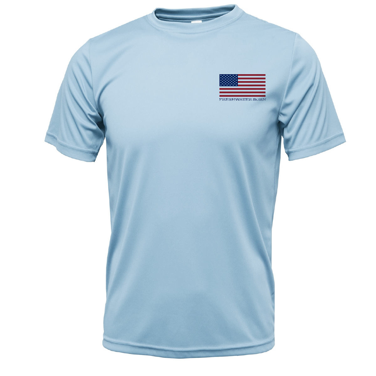 Freshwater Born Duck Hunter USA Men's Short Sleeve UPF 50+ Dry-Fit Shirt