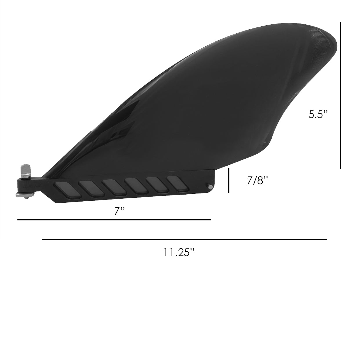 5.5" Keel Fin Rigid Fin & Toolless Screw