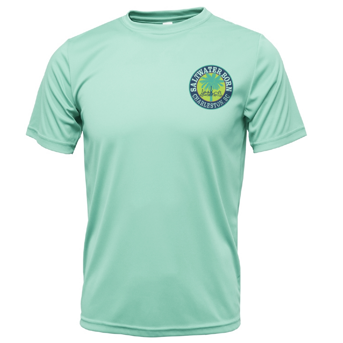 Charleston, SC Palmetto Logo Kraken Men's Short Sleeve UPF 50+ Dry-Fit Shirt