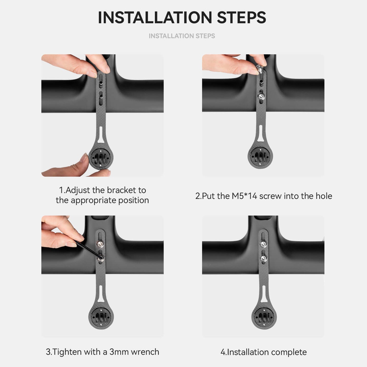 Bike Computer Stand Handlebar Extension Bracket