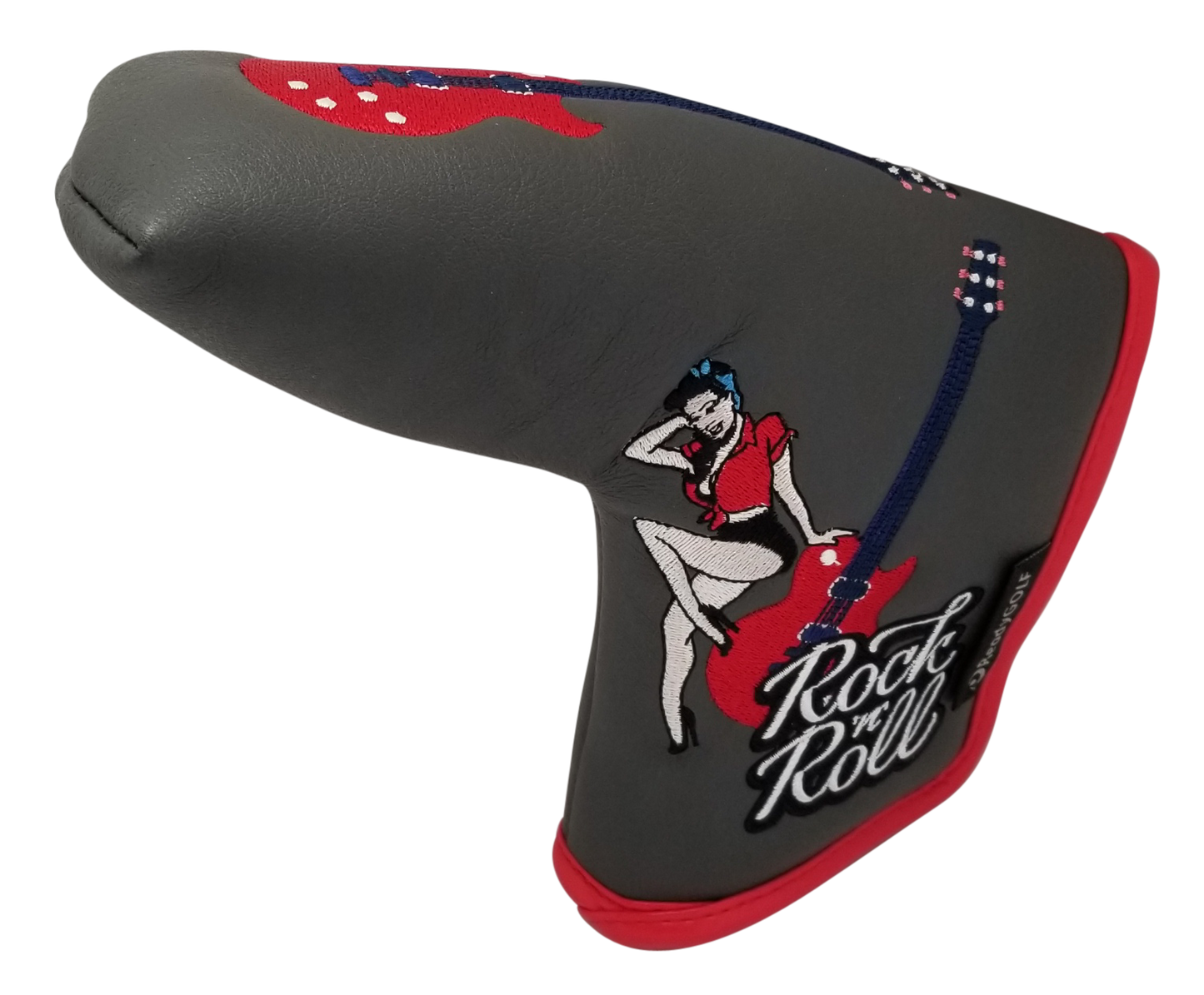 Rock 'N' Roll Embroidered Blade Putter Cover by ReadyGOLF