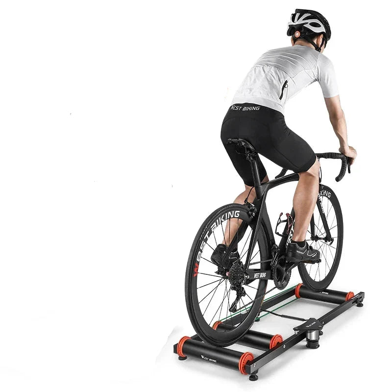 Train Like a Pro Indoors Adjustable Bike Roller Trainer Platform
