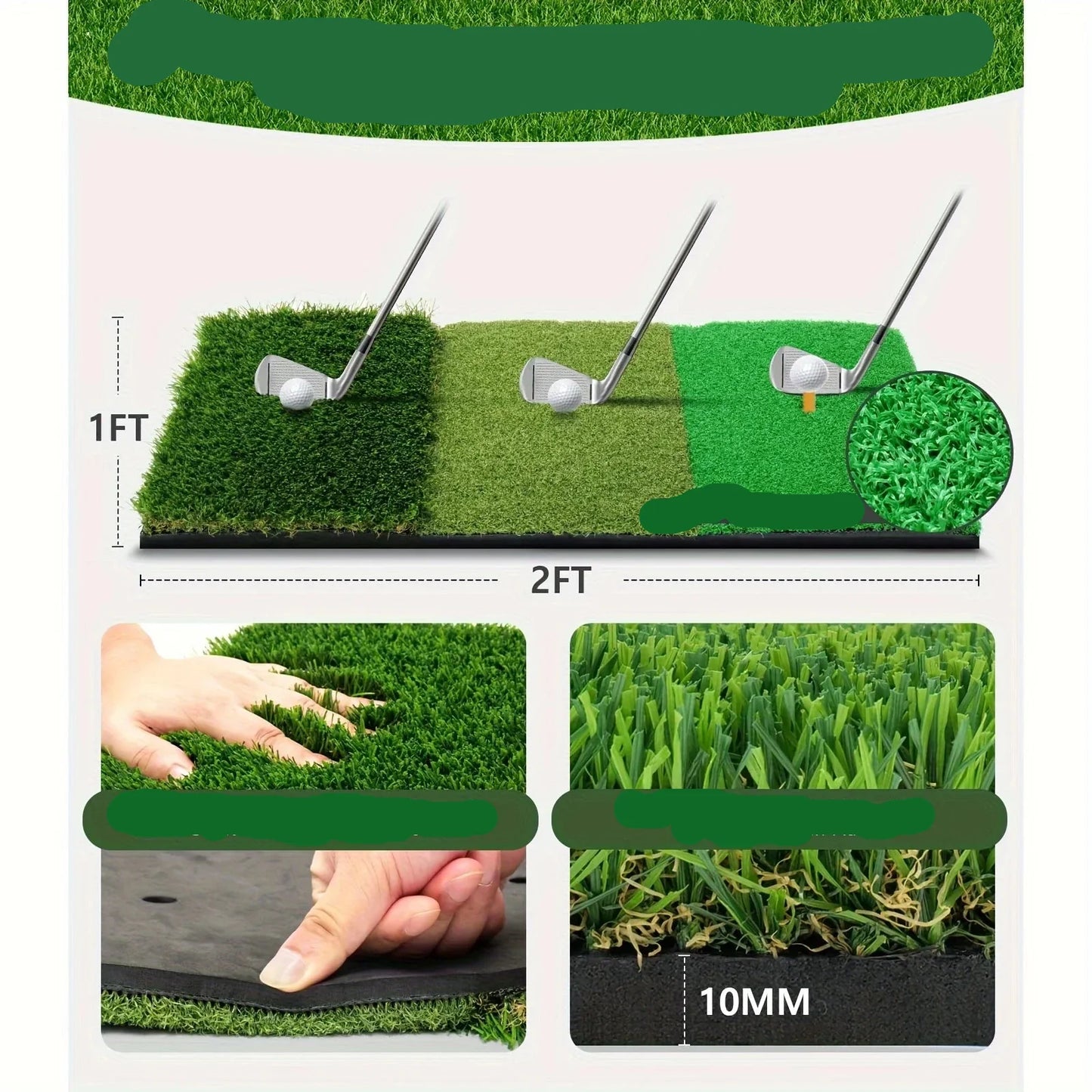 Golf Practice Net with Mat Balls and Tee