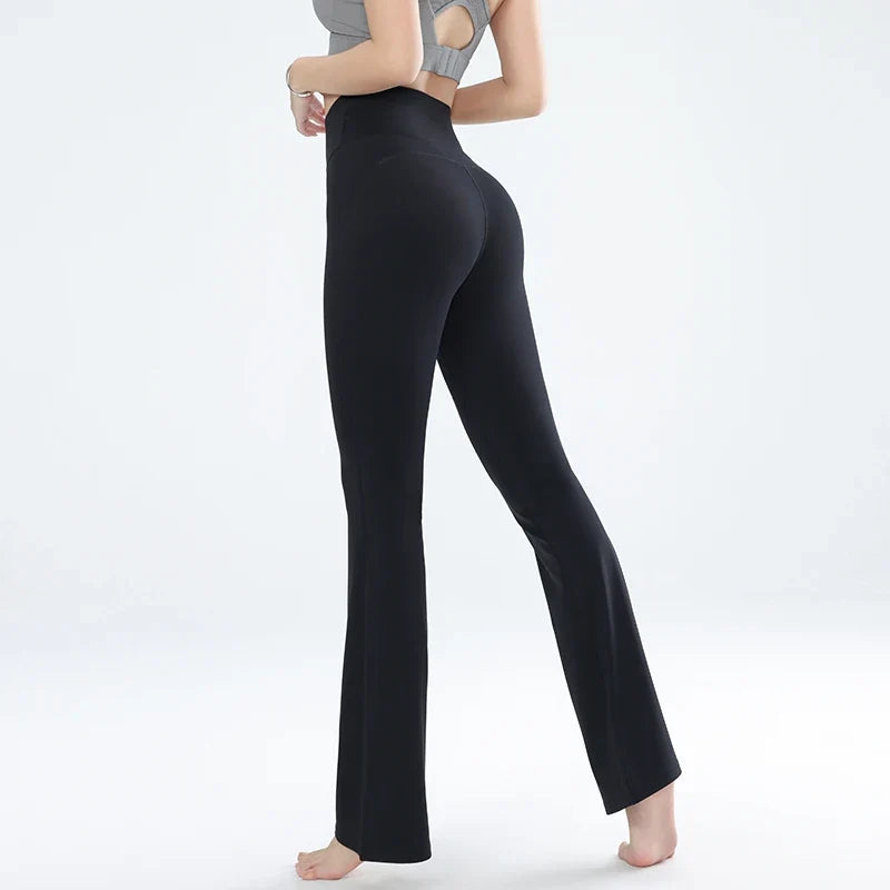 Slim Fit Yoga Leggings with Wide Leg Style