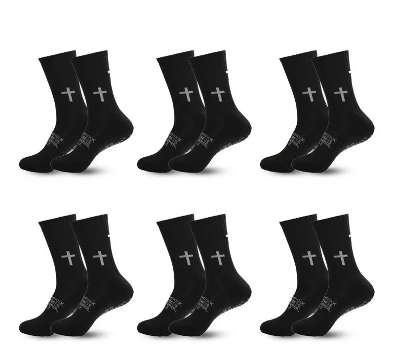 Anti-Slip Athletic Performance Socks for Soccer, Basketball & Tennis