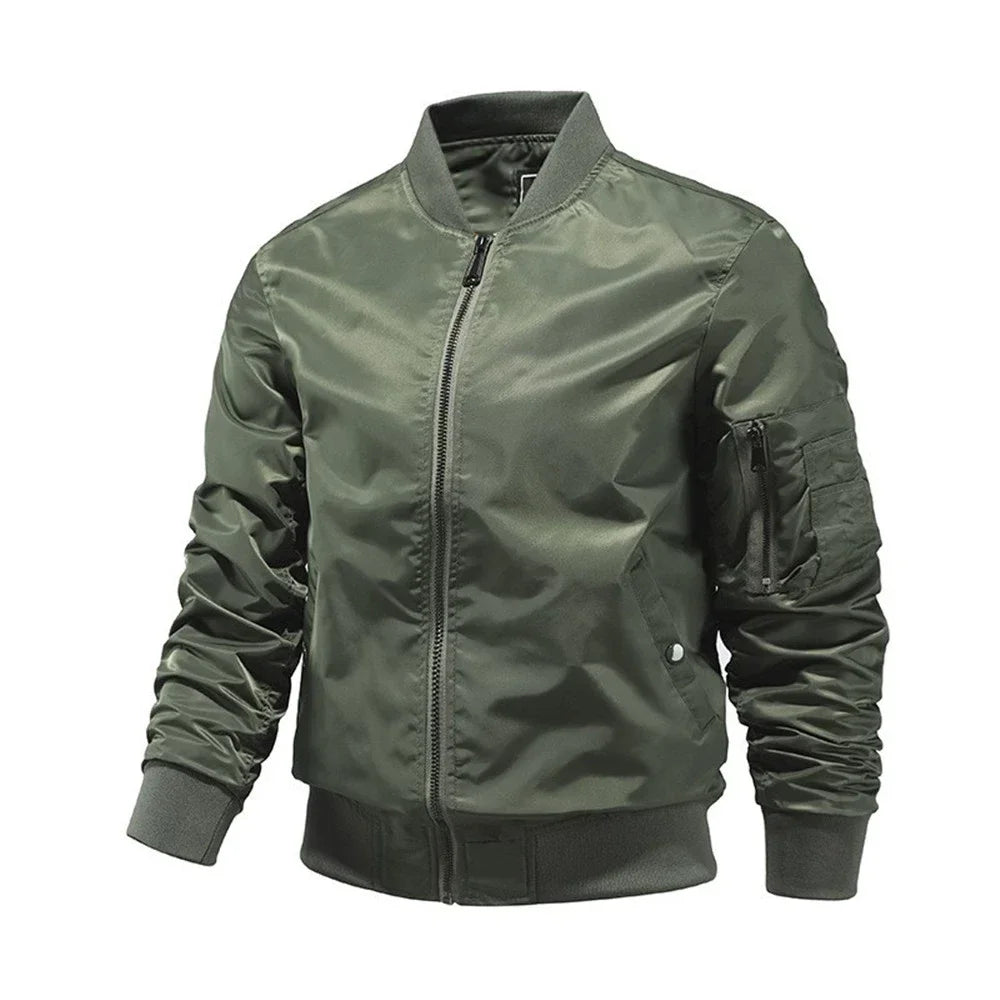 Versatile Men's Bomber Jacket Perfect for Spring Autumn