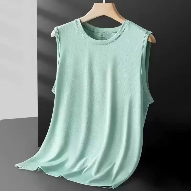 Men's Ice Silk Mesh Tank Breathable Summer Vest