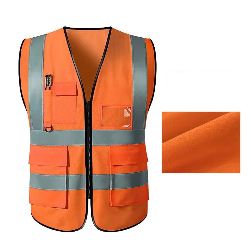 Unisex Reflective Safety Vest for Work & Outdoor Activities