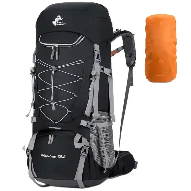 75L Camping Backpack Travel Sport Bag With Rain Cover