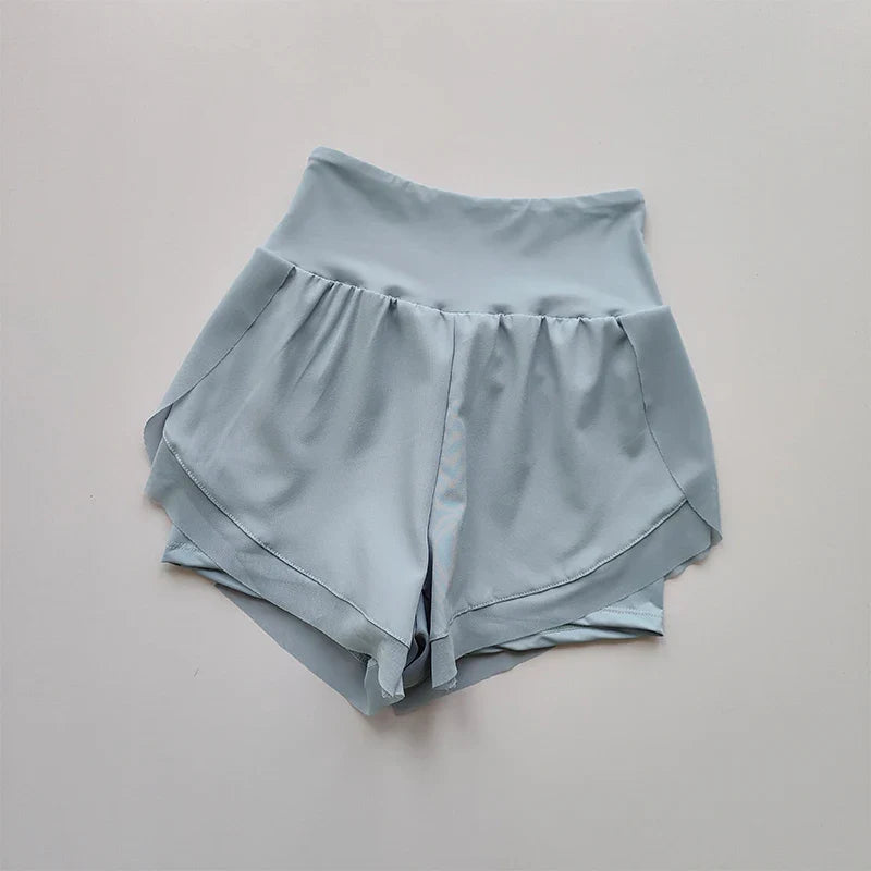 Women's 2 in 1 Yoga Shorts Quick Dry High Waist