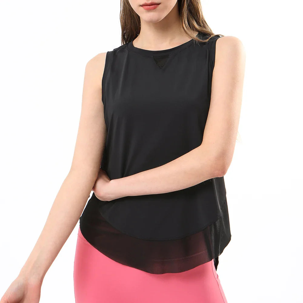 Summer Cool Breathable Mesh Yoga Tank