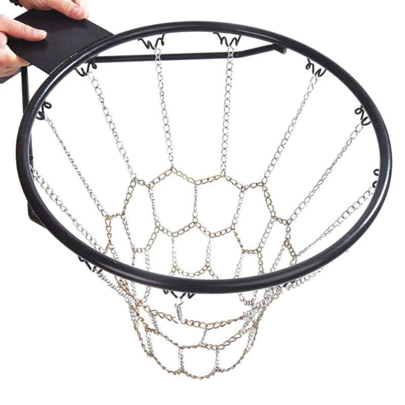 Heavy-Duty Basketball Target Net Outdoor Steel Chain