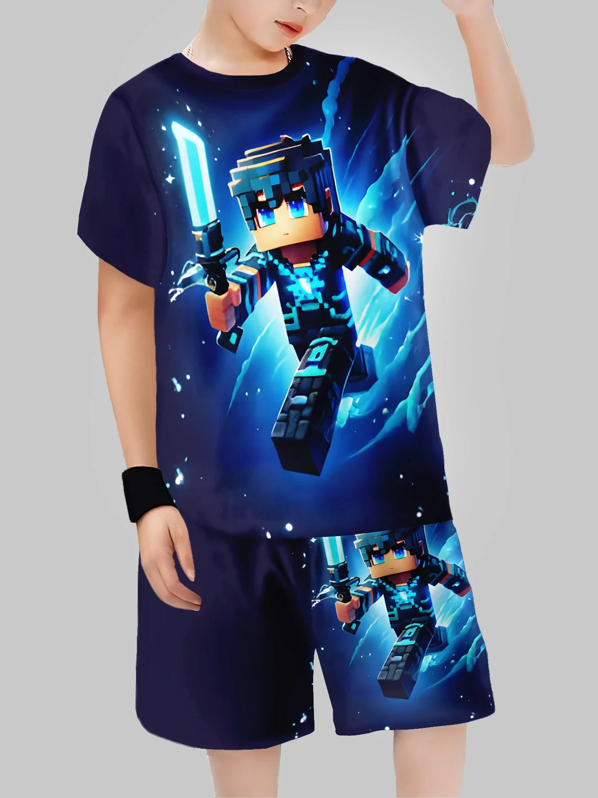 Boys' Block Character Print Short Sleeve T-Shirt