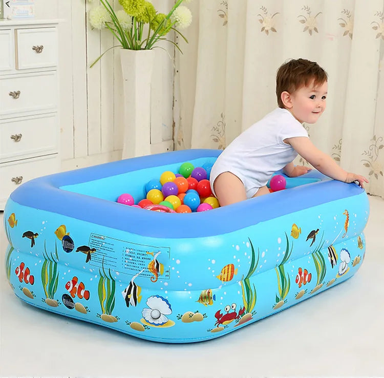 Giant Inflatable Pool with Sprayers Perfect for Summer Fun