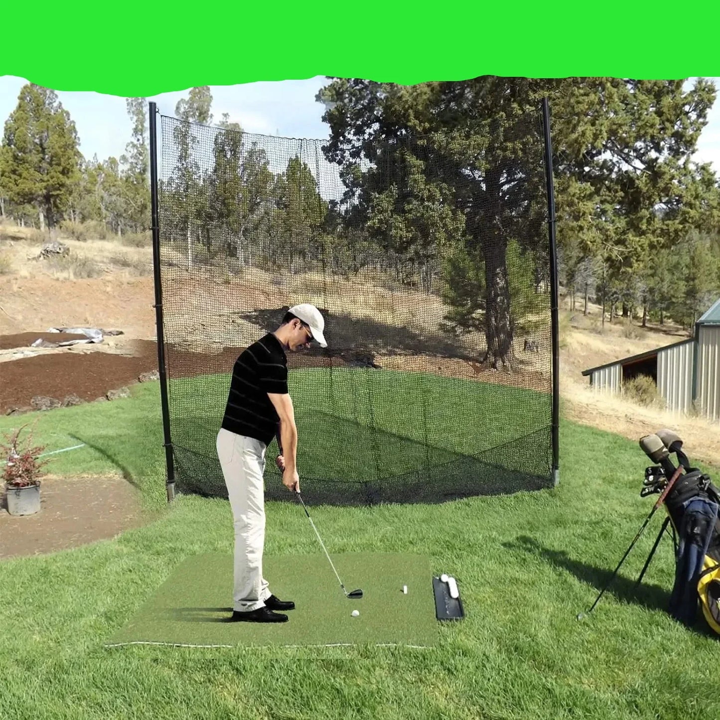 Protect Your Space The Ideal Practice Net Solution