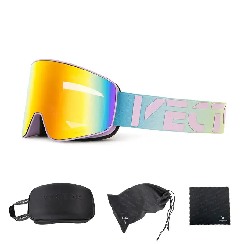 Superior Vision Magnetic Ski Goggles with UV400 Protection