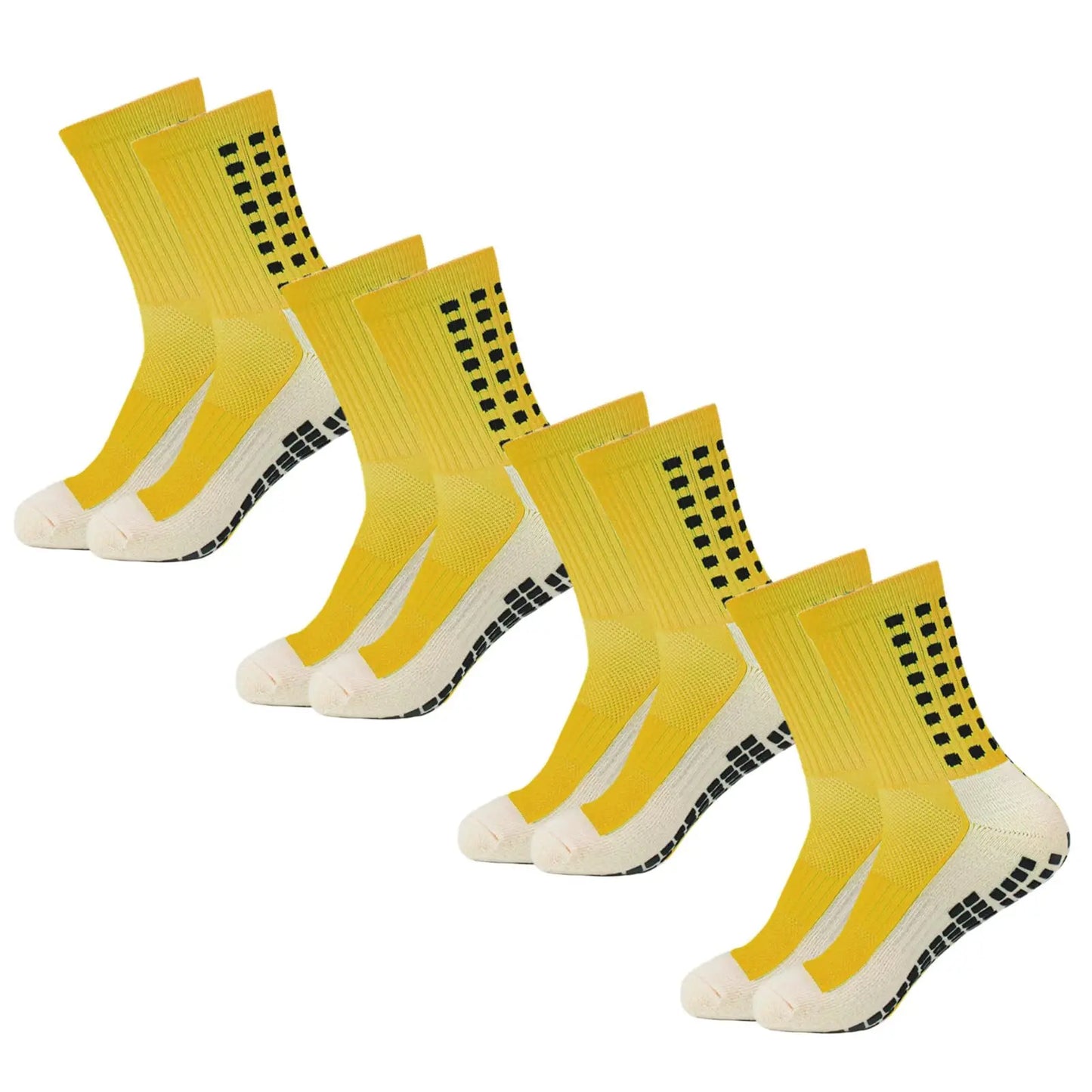 4 Pack Men s Anti Slip Soccer Socks