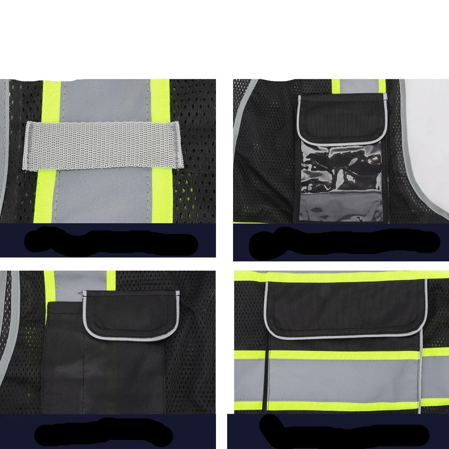 Breathable, Reflective Safety Vest with Zipper & Multiple Pockets