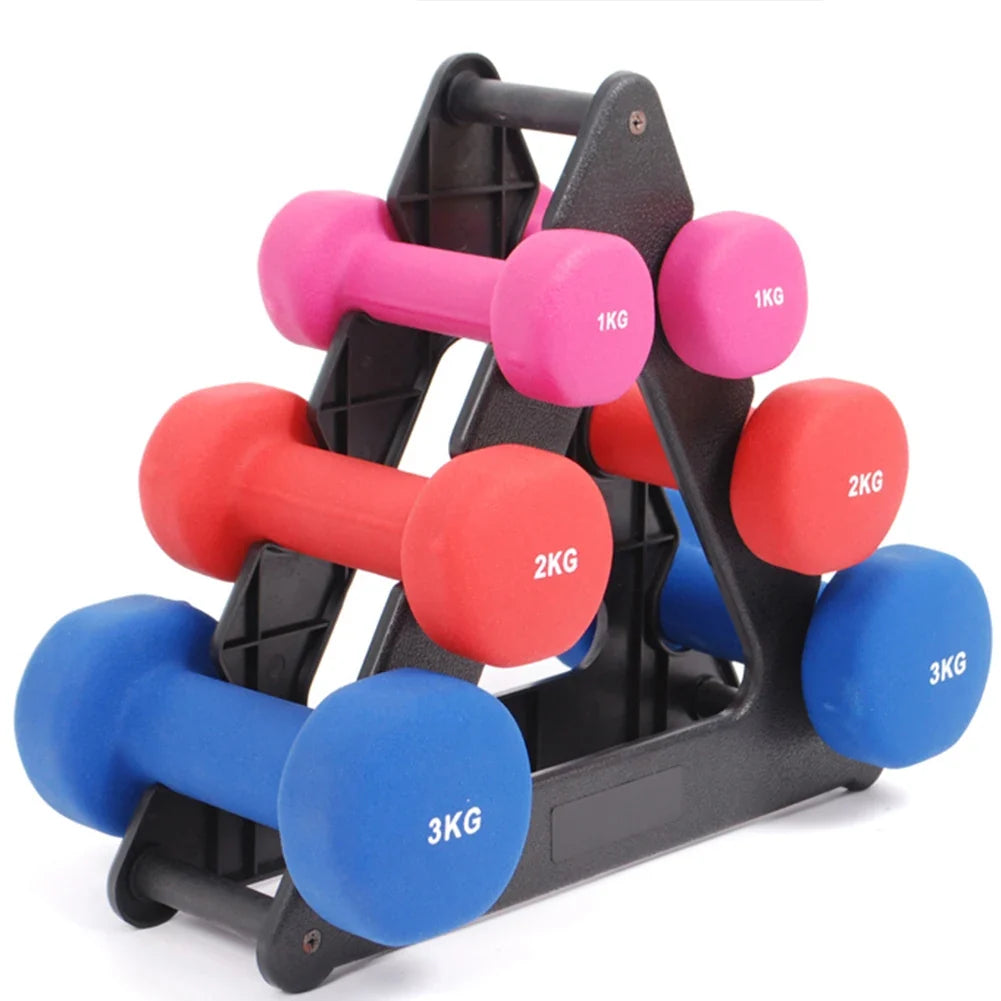 3-Tier Compact Dumbbell Rack for Home Gym Storage