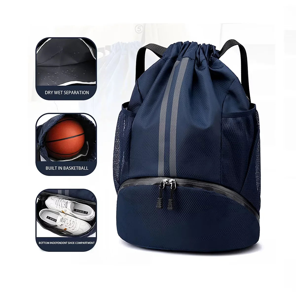 Basketball & Swim Dry-Wet Separation Sports Bag