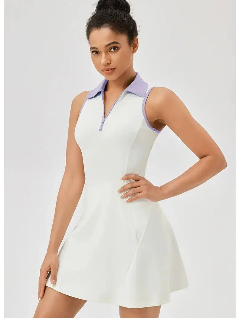Sleeveless Tennis Skirt Dress