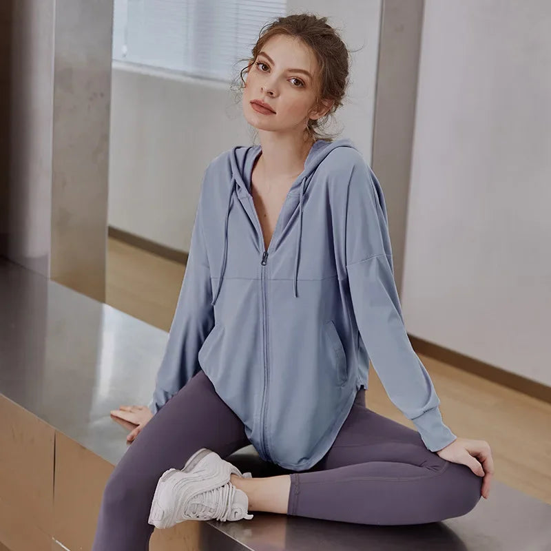 Women’s Quick-Dry Sun Protection Fitness Jacket