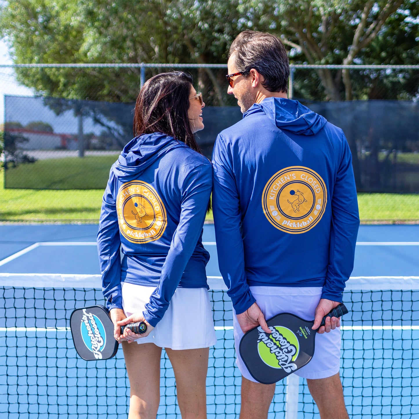 Navy Zip-Front Sun Hoodie