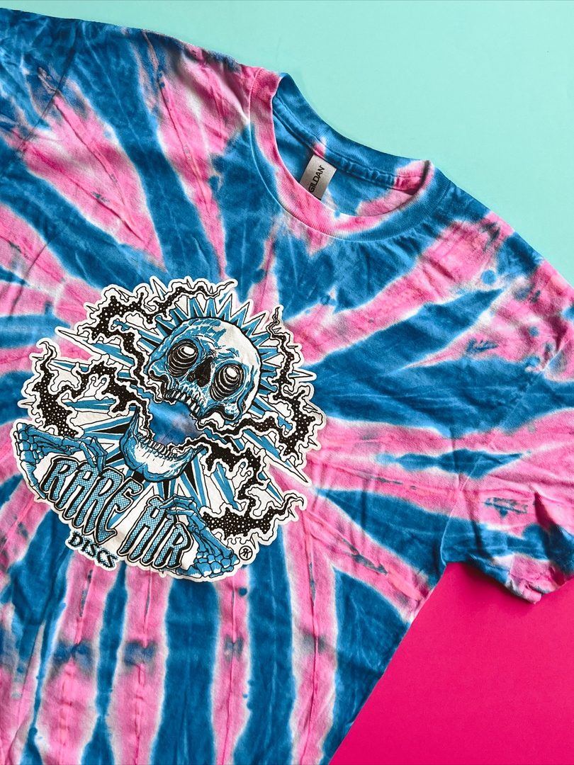 Rare Air Discs Glow Tie-Dye Shirt - RAD Skull