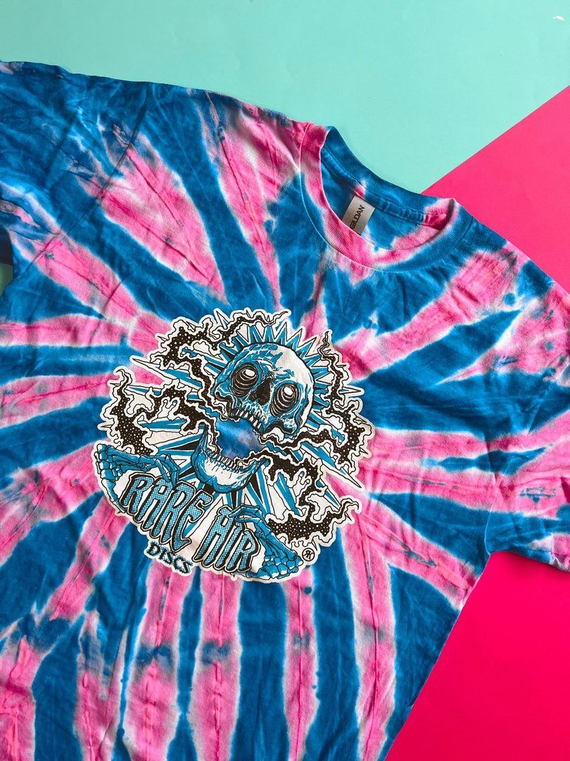 Rare Air Discs Glow Tie-Dye Shirt - RAD Skull