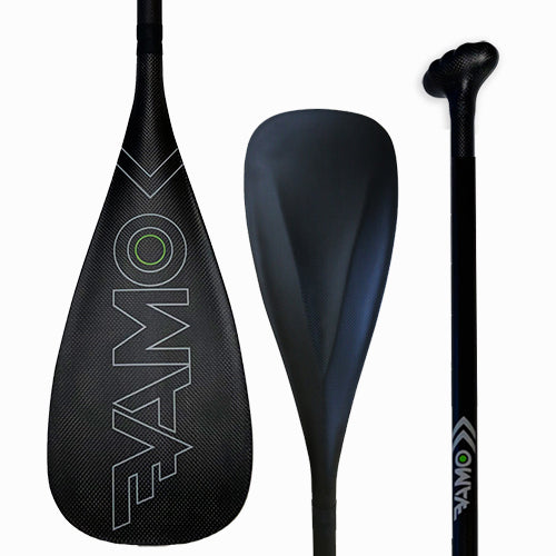 Full Carbon Adjustable Paddle with ABS Edge - SR71 Black