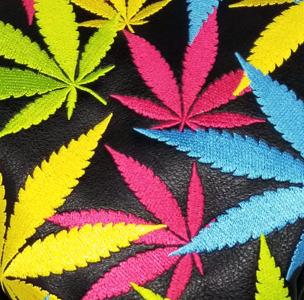 Weed All-Over Embroidered Driver Headcover by ReadyGOLF