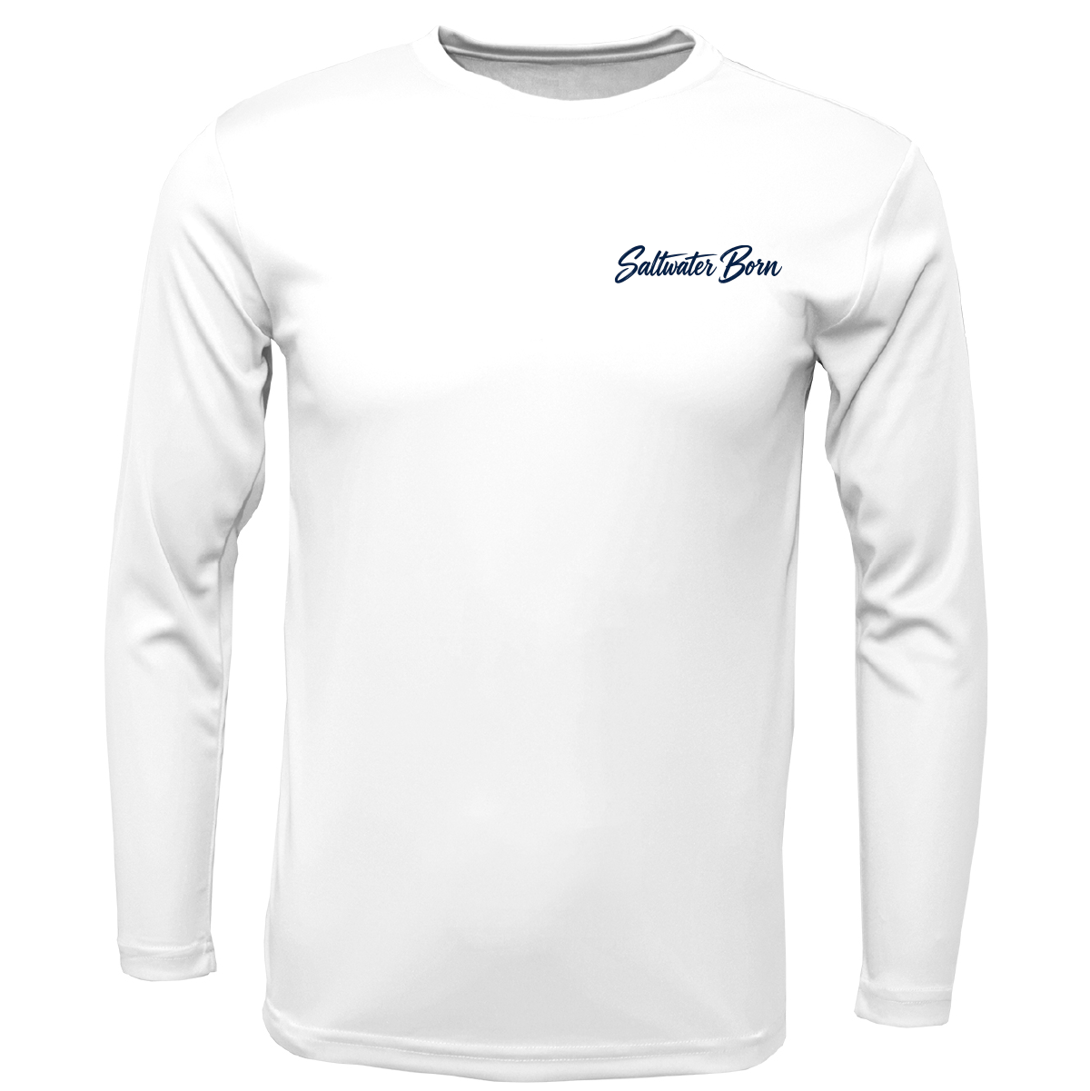 Long Island, NY Saltwater Born Sportfish Men's Long Sleeve UPF 50+ Dry-Fit Shirt